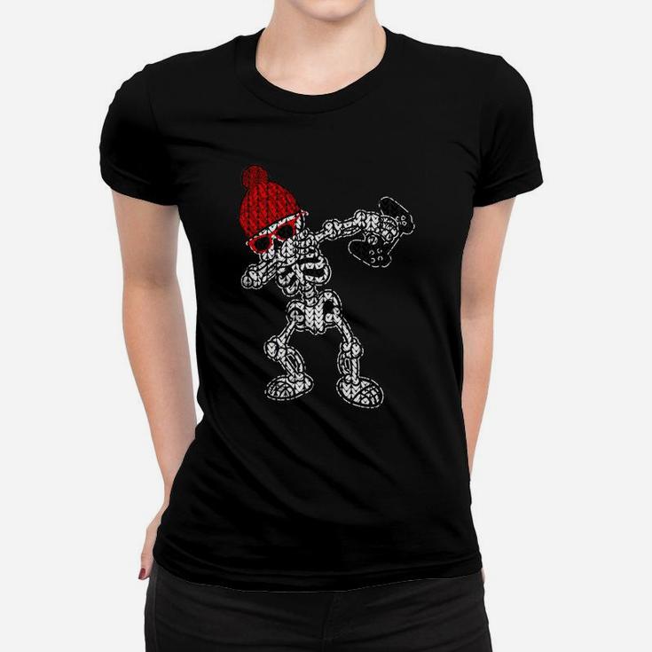 Funny Video Game Gaming Dabbing Skeleton Dab Gamer Gift Women T-shirt