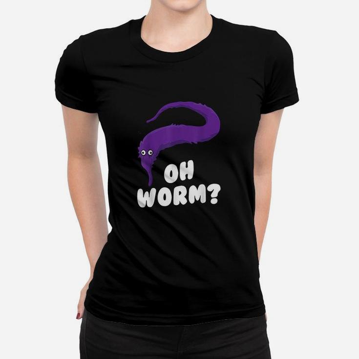 Fuzzy Worm On A String Gift Daughter Teen Gen Z Girls Meme Women T-shirt