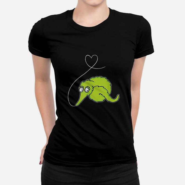 Fuzzy Worm On A String Meme Heart On A String Women T-shirt
