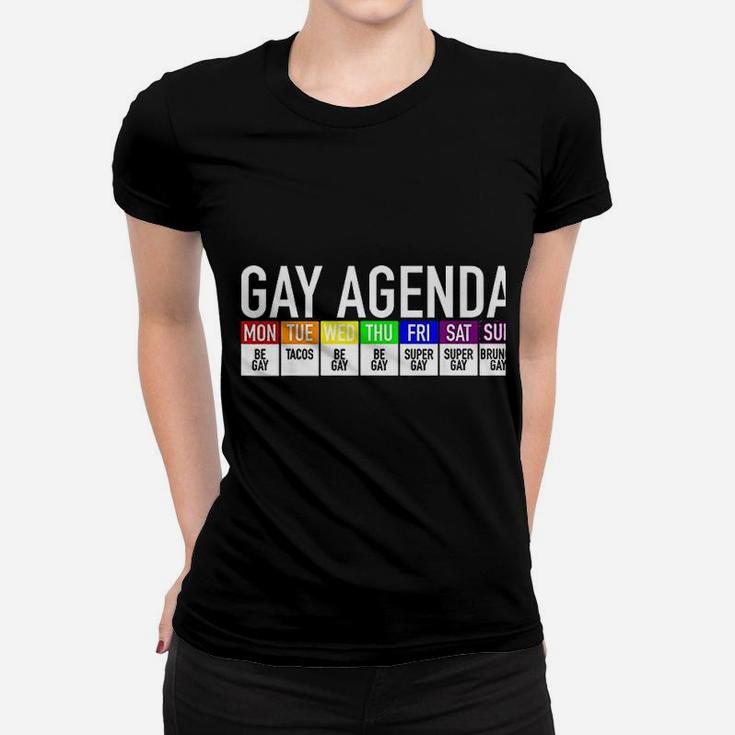 Gay Agenda Gay Pride Women T-shirt