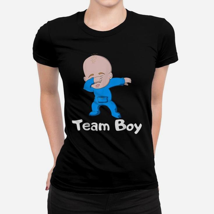 Gender Reveal Party Team Boy Dabbing Baby Women T-shirt