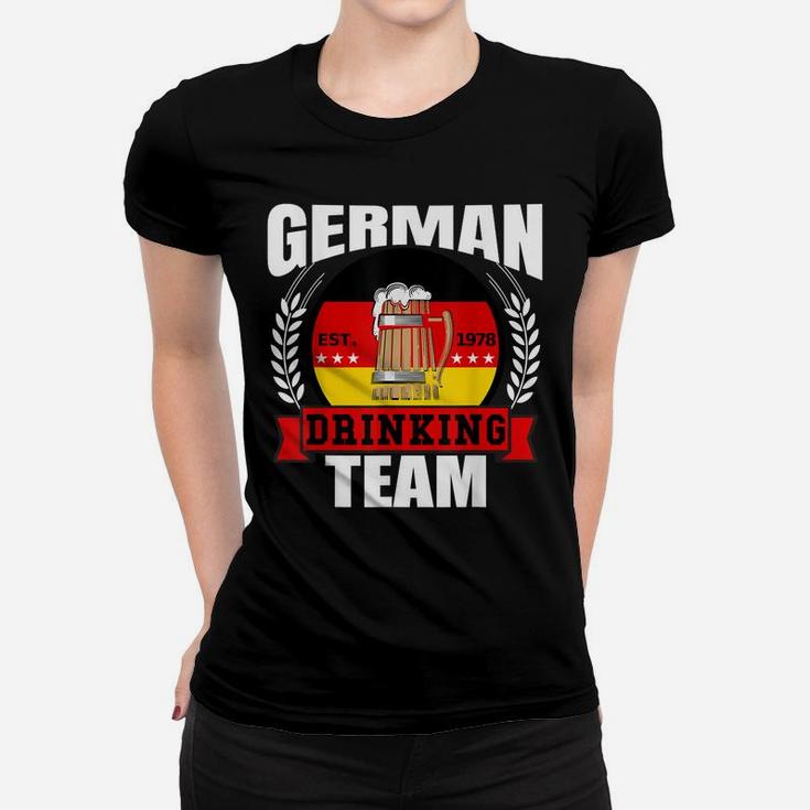 German Drinking Team Germany Flag Funny Oktoberfest Gift Women T-shirt