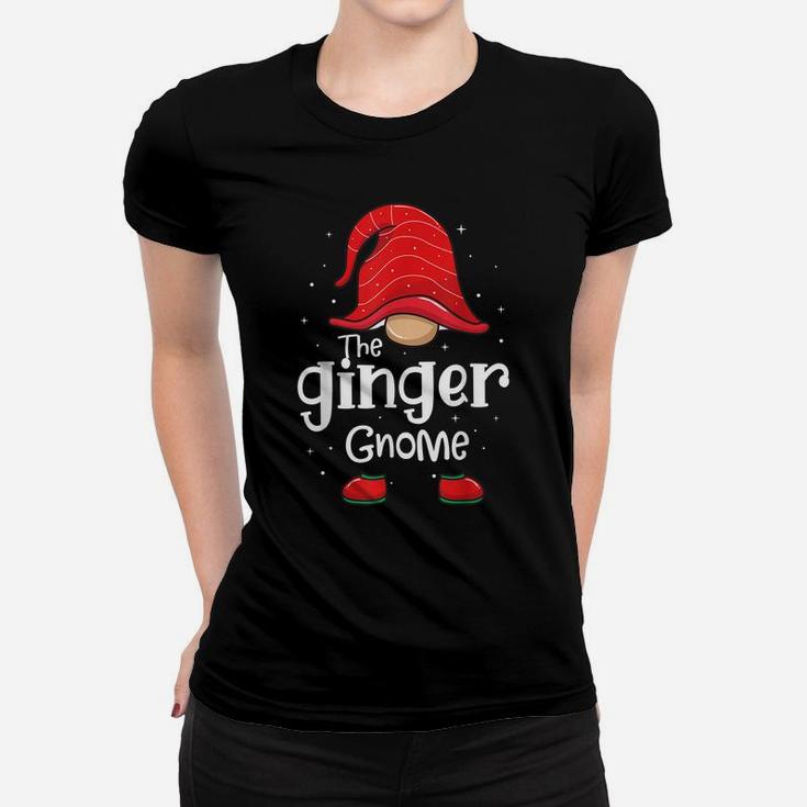 Ginger Gnome Funny Christmas Matching Family Pajama Women T-shirt