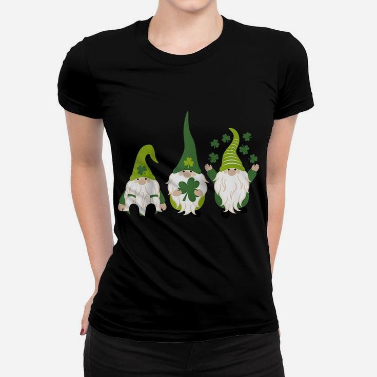 Gnome Leprechaun Tomte Green Gnomes St Patrick's Day Raglan Baseball Tee Women T-shirt
