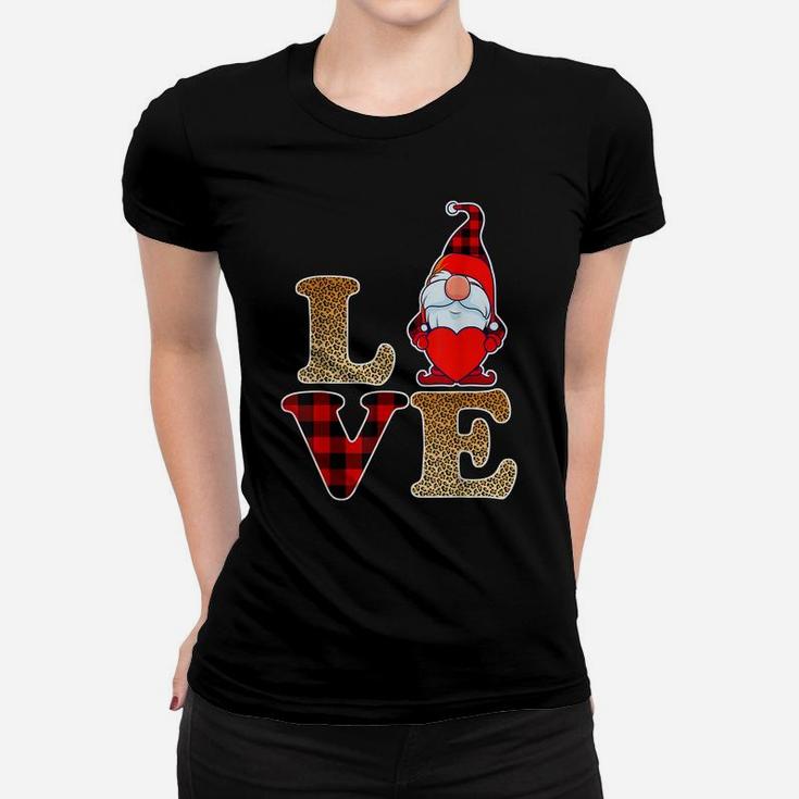 Gnome Valentines Day Love Valentine Gnomes Heart Women Women T-shirt
