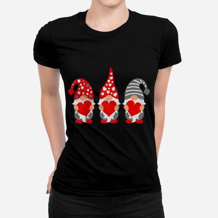 Gnomes Hearts Valentine Day Shirts For Couple Raglan Baseball Tee Women T-shirt