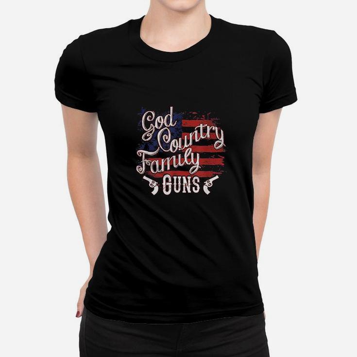 God Country Family Patriotic Usa Flag 2Nd Women T-shirt