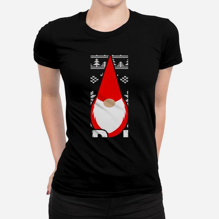 God Jul Gnome Tomte Ugly Christmas Tee Scandinavian Women T-shirt