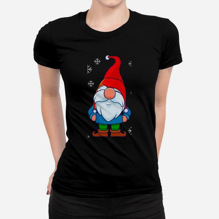 God Jul, Swedish Tomte Gnome, Scandinavian Merry Christmas Women T-shirt