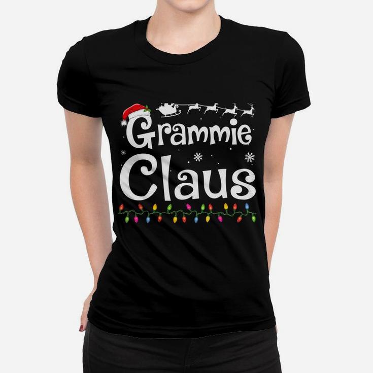 Grammie Claus Funny Grandma Santa Pajamas Christmas Gift Women T-shirt