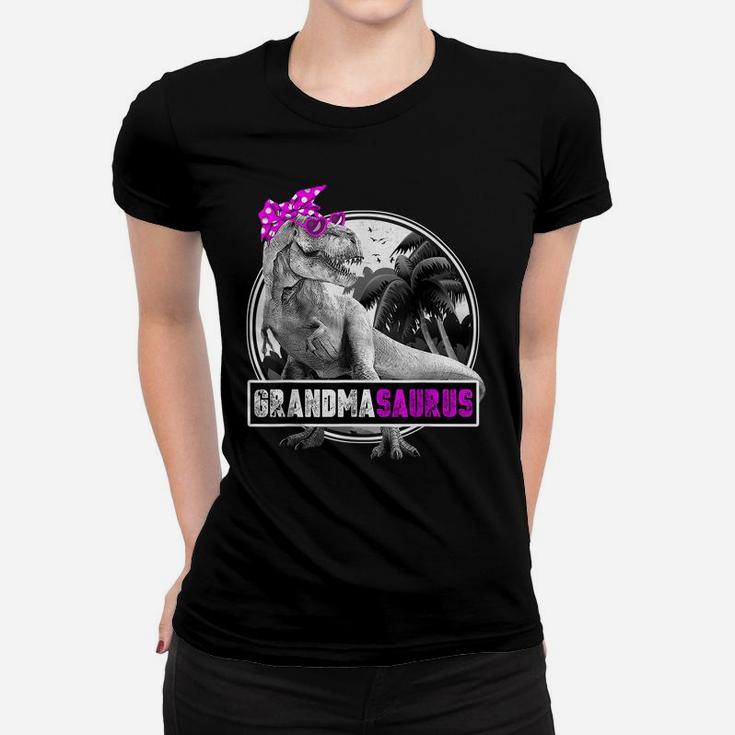 Grandmasaurus Shirt Funny T-Rex Gift For Grandma Dino Women T-shirt