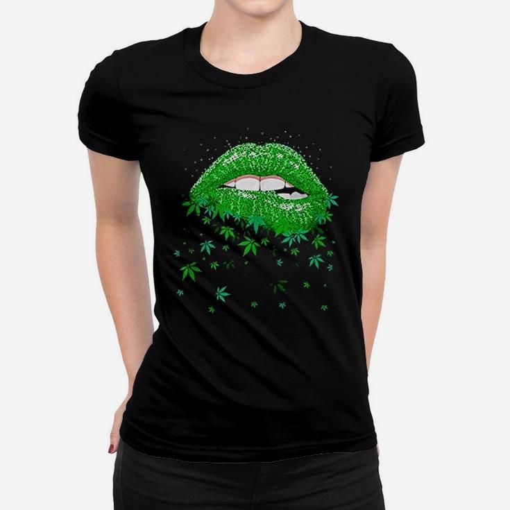 Green Lips Women T-shirt