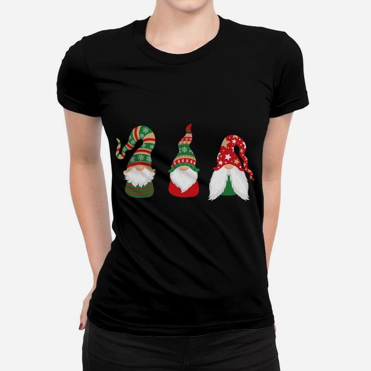 Hanging With My Gnomies Gift Funny Merry Christmas Gnome Women T-shirt