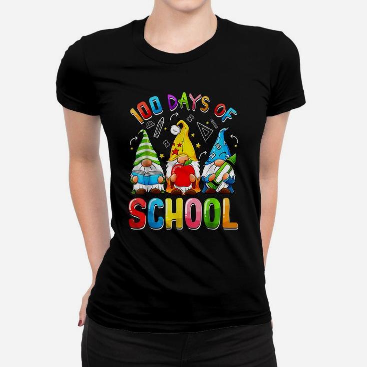 Happy 100Th Day Of School - 100 Days Of Gnomes Kindergarten Women T-shirt