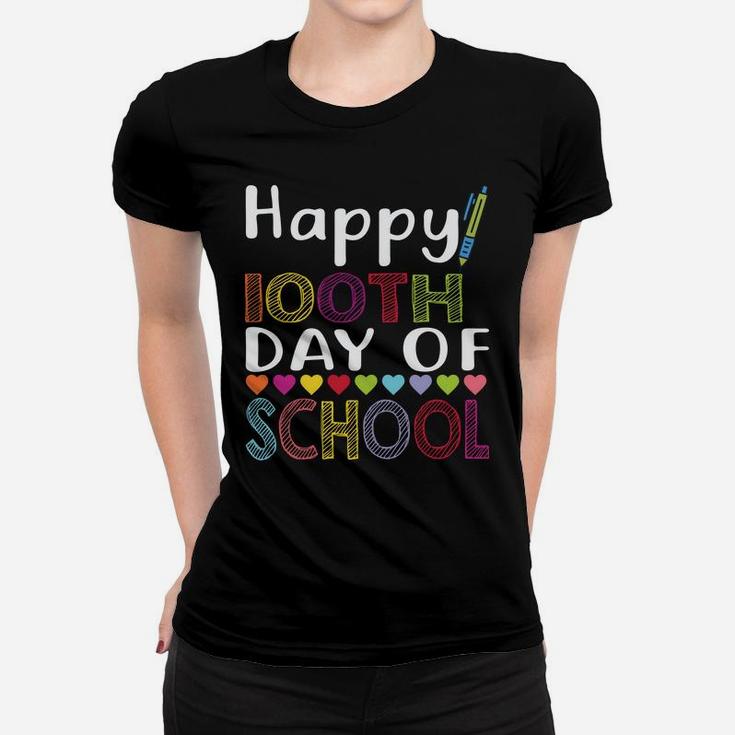 Happy 100Th Day Of School Shirt For Teachers & Kid S Women T-shirt