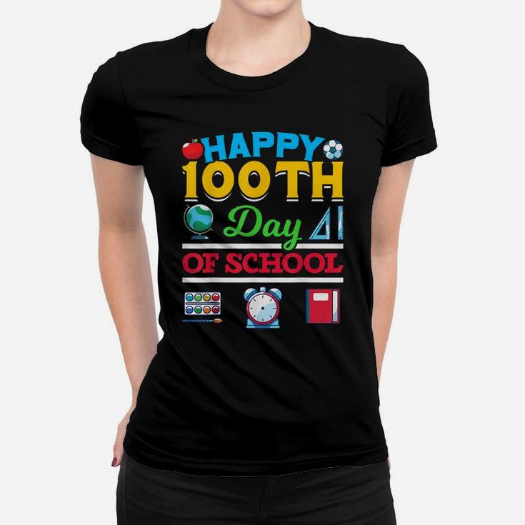 Happy 100Th Day Of School Student Gift 100 Days Of School Women T-shirt