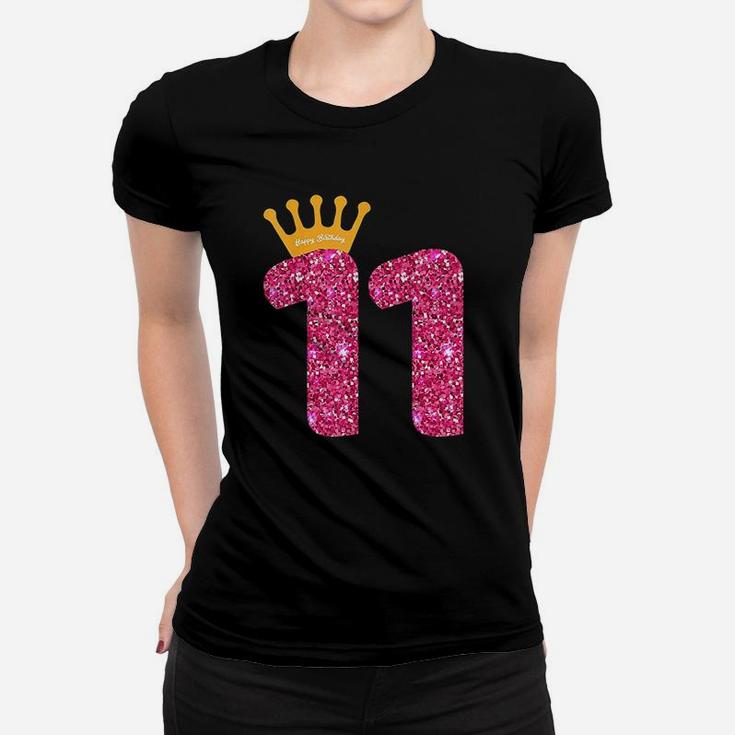 Happy Birthday  Girls 11Th Party 11 Years Old Bday Women T-shirt