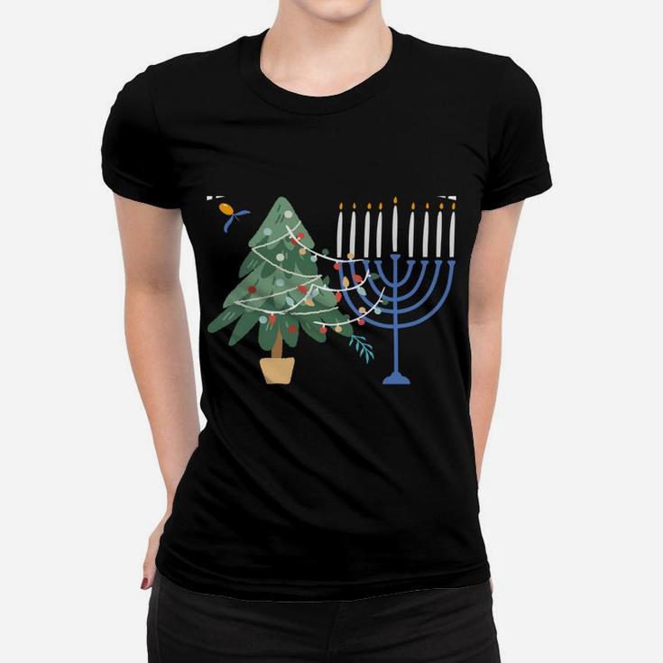 Happy Chrismukkah Funny Hanukkah And Christmas Gift Women T-shirt