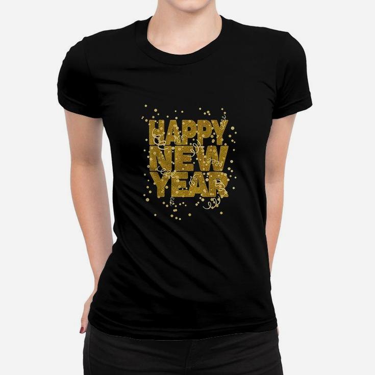 Happy New Year Nye Party Funny New Years Eve Confetti Women T-shirt