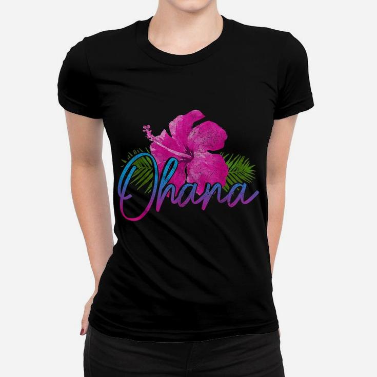 Hawaii Hawaiian Islands Surf Hibiscus Flower Surfer Women T-shirt