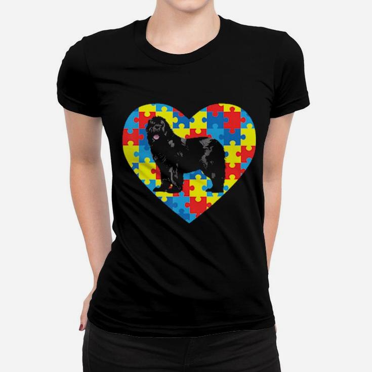 Heart Autism Newfoundland Autism Awareness Valentine Gifts Women T-shirt