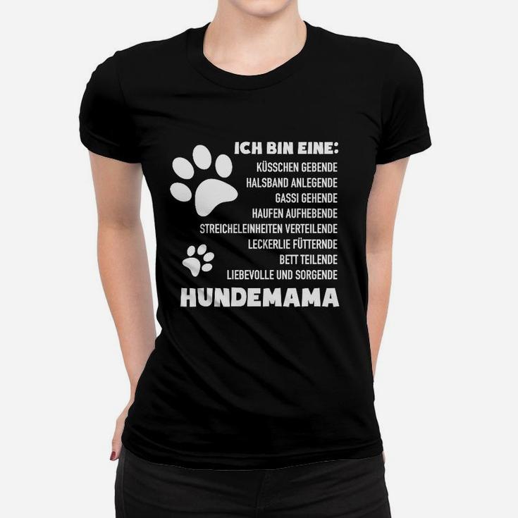 Hundemama Damen Frauen Tshirt, Spruch für Hundeliebhaberinnen