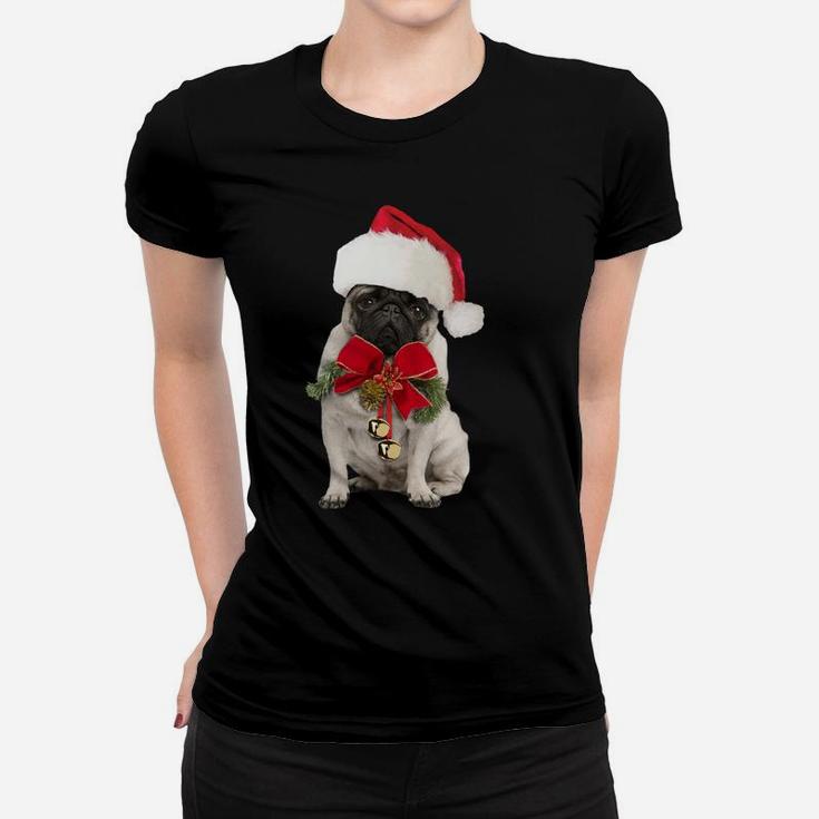 Hybrid Christmas Pug Long Sleeve T Shirt Women T-shirt