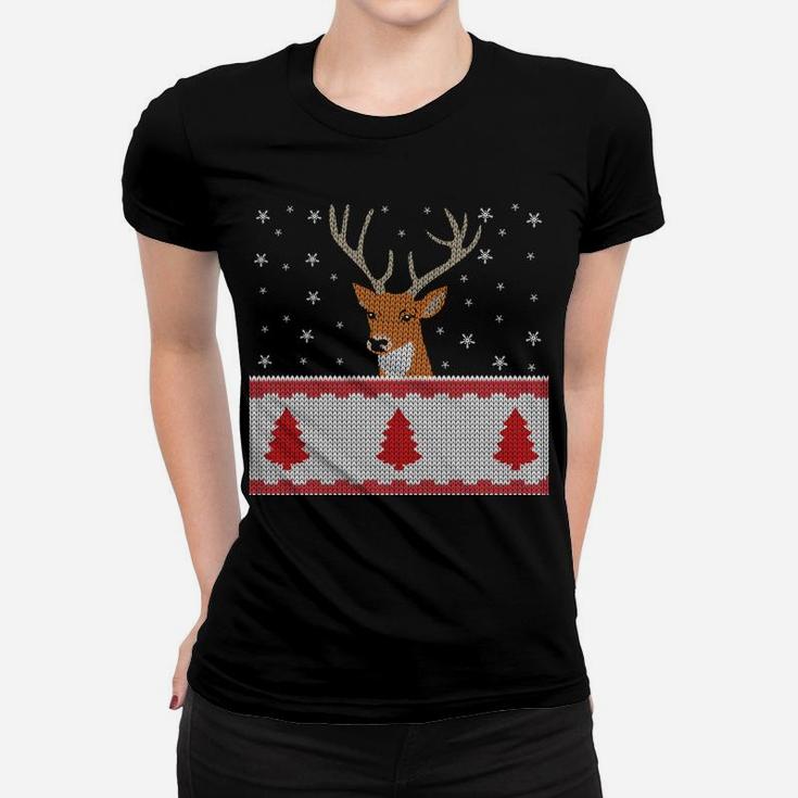 I Like Big Racks Bow Hunter Xmas Deer Hunting Sweatshirt Women T-shirt