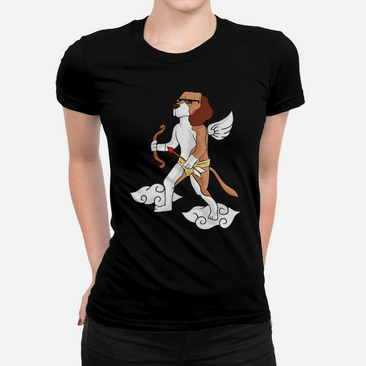 I Love Beagles Cupid Beagle Dog Lover Valentines Day Gift Women T-shirt