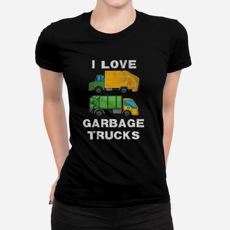 I Love Garbage Trucks Women T-shirt