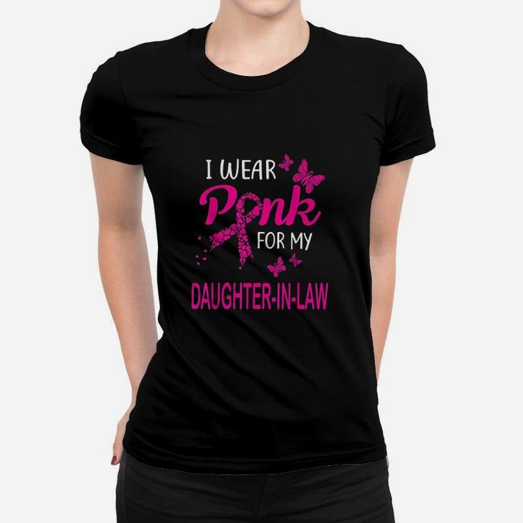 I Wear Pink For My Daughter In Law Women T-shirt