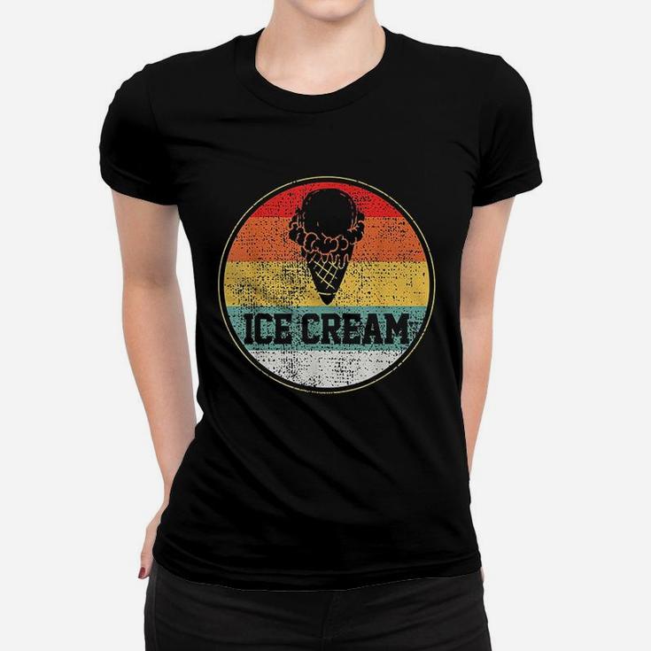Ice Cream Retro Vintage Summer Treats Cool Women T-shirt