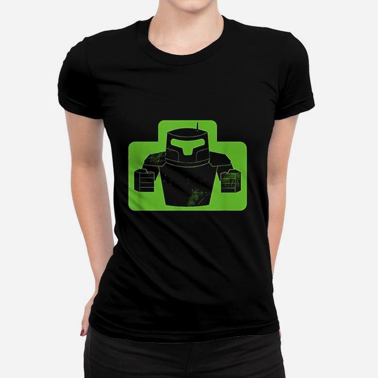 Iconic Twin Fisted Robot Ready To Fight A Battle Women T-shirt