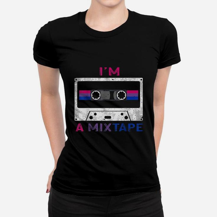 Im A Mixtape Pride Flag Lgbtq Retro Lgbt Ally Gift Women T-shirt