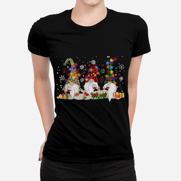 I'm Dreaming Of A Wine Christmas T-Shirt Gnome Xmas Drinking Sweatshirt Women T-shirt