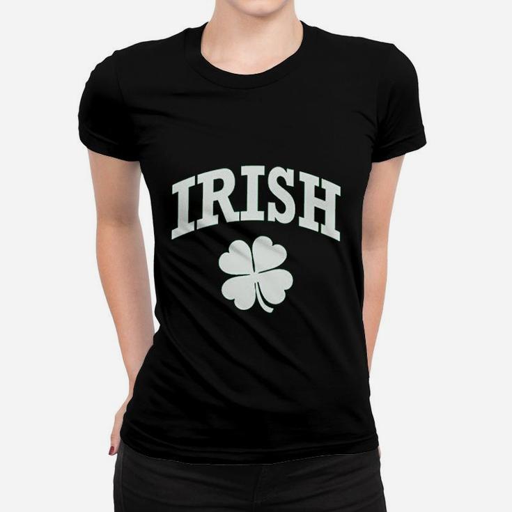 Irish Clover Quatrefoil Beer St Patricks Day Women T-shirt