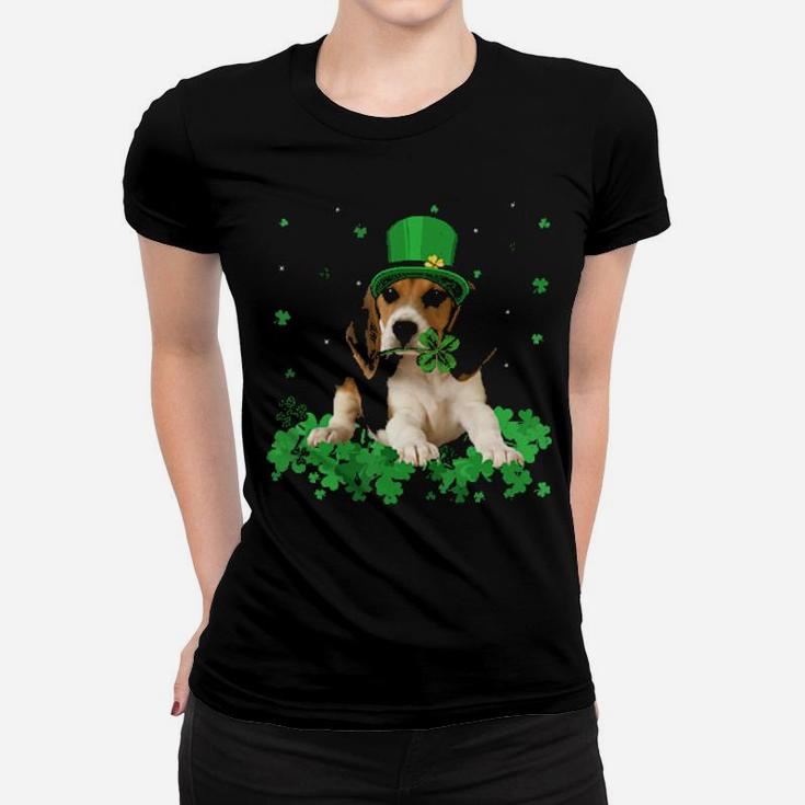 Irish Shamrock St Patrick's Day Beagle Cool Women T-shirt