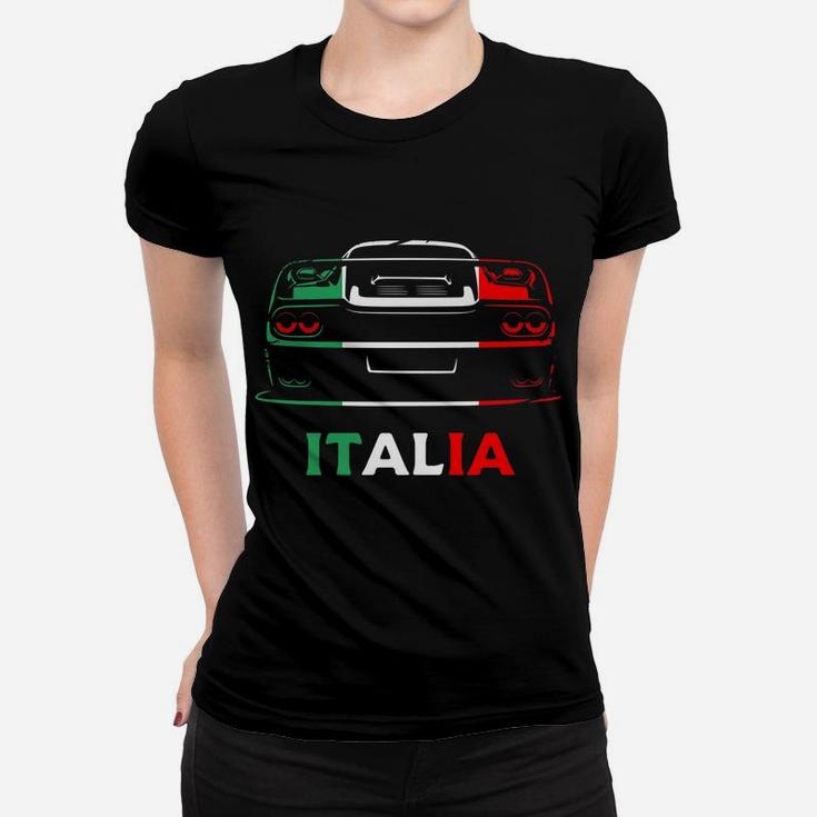 Italian Italy Retro Race Wear Supersport Vintage Car Women T-shirt