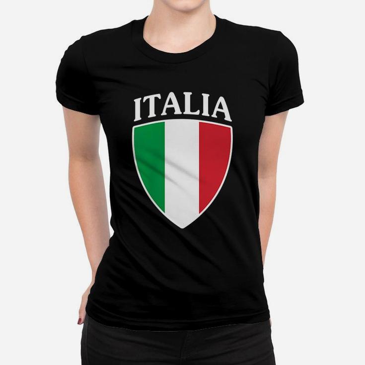 Italy Flag Crest Italia Italian Family Gift Women T-shirt