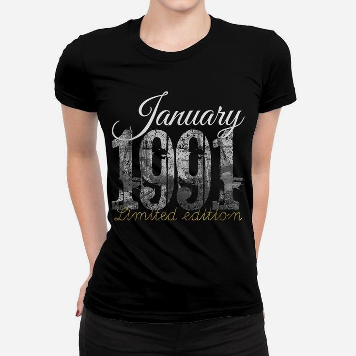 January 1991 Tee - 30 Year Old Shirt 1990 30Th Birthday Gift Women T-shirt