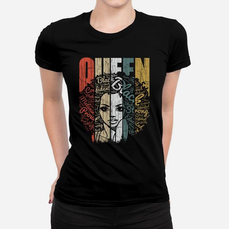 January Birthday Shirts For Women - Black African Queen Gift Sweatshirt Women T-shirt