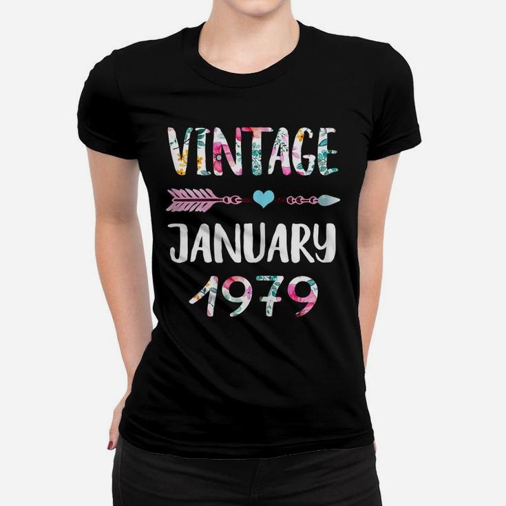 January Girls 1979 Birthday Gift 42 Years Old Made In 1979 Women T-shirt