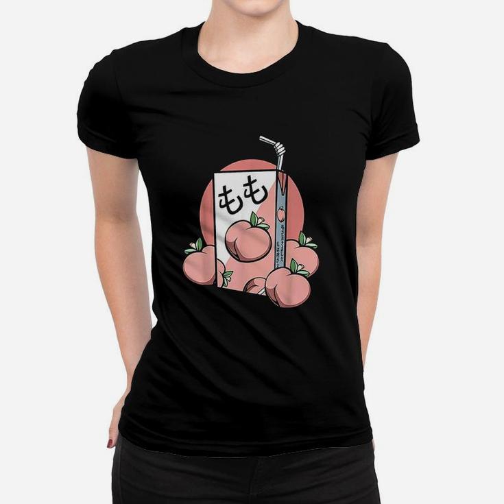 Japanese Aesthetic Peach Juice Drink Women T-shirt