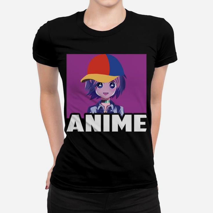 Just A Girl Who Love Anime Funny Gifts For Teen Girls Anime Women T-shirt