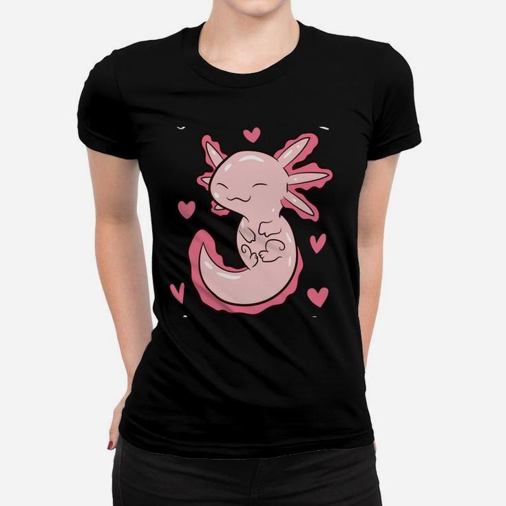 Just A Girl Who Loves Axolotls Funny Axolotl Girl Women T-shirt