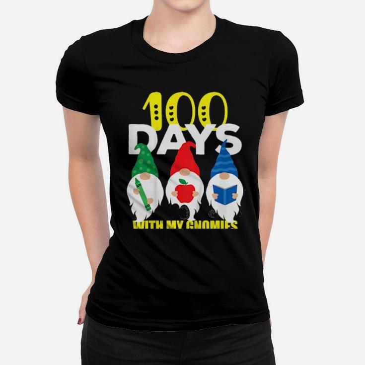 Kids 100Th Day Of School 100 Days With My Gnomies Boys Girls Women T-shirt