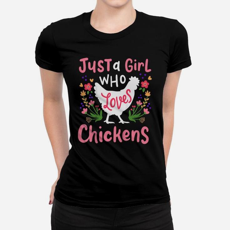 Kids Chicken Hen Love Cute Gift Women T-shirt