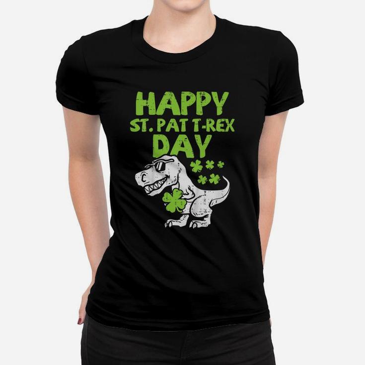 Kids Happy St Pat T-Rex Day Dino Saurus St Patricks Day Boys Gift Women T-shirt