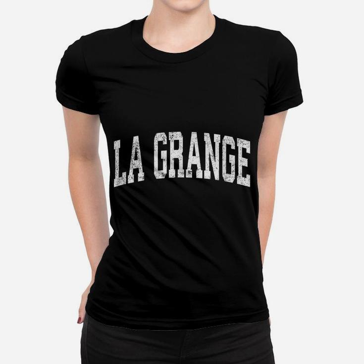 La Grange Illinois Il Vintage Athletic Sports Design Women T-shirt