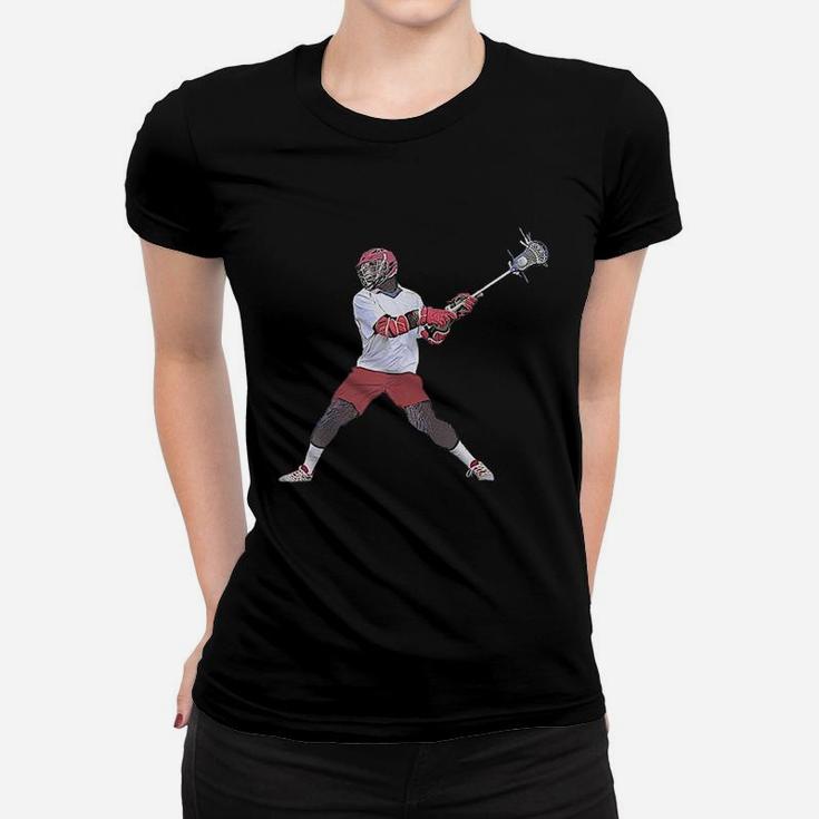 Lacrosse Bear Women T-shirt